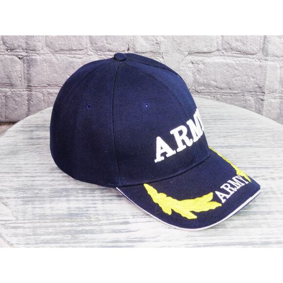 US Army Scrambled Egg Adjustable (Hook & Loop) Hat CapOne Size Fits Most - Picture 6 of 14